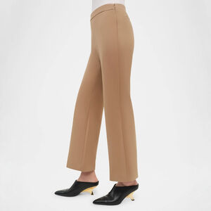 NWT SIMKHAI Mackenzie Straight-Leg Ankle Tailored Pants in Camel $395 - Size 6